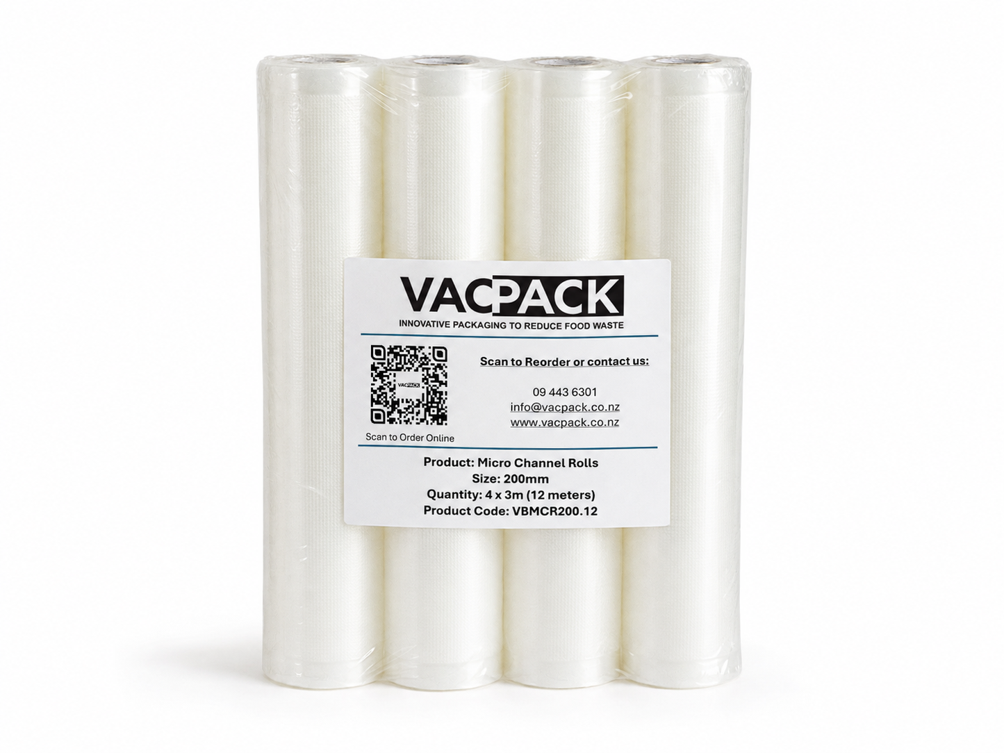 Micro Channel Rolls - 120mm Wide - 4 Pack x 3m