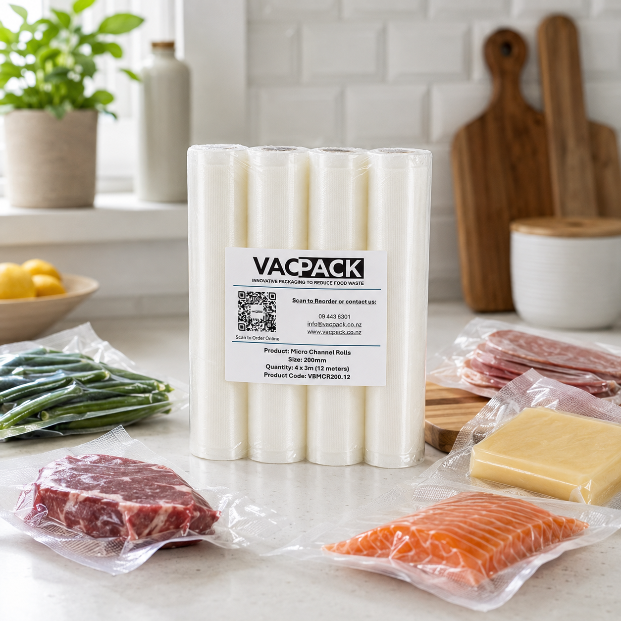Micro Channel Rolls - 120mm Wide - 4 Pack x 3m
